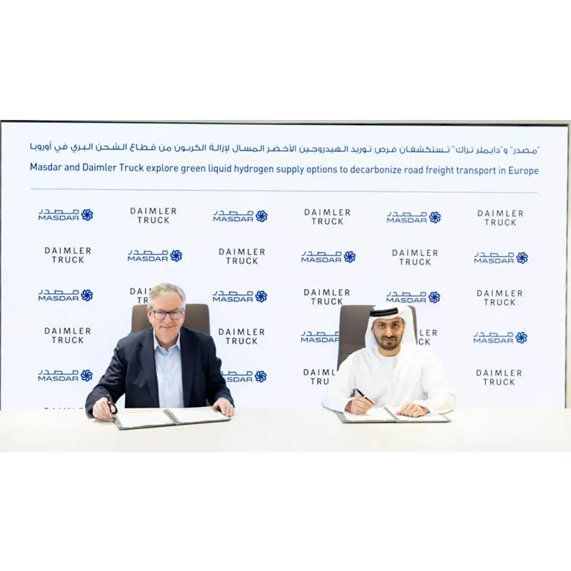 Daimler Trucks, Masdar ile ortaklaşa, yeşil sıvı hidrojeni Avrupa'ya ihraç etmeyi planlıyor