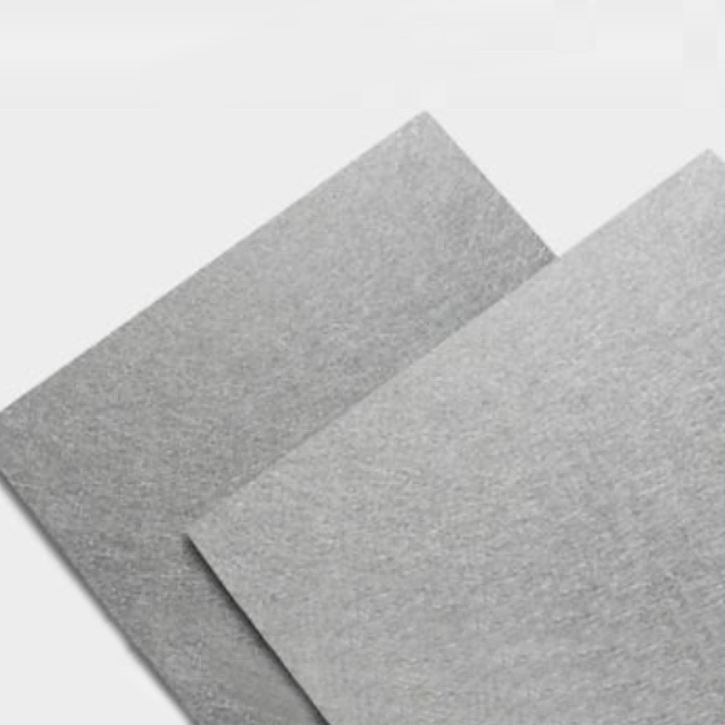 Titanyum fiber sinterlenmiş mat platin kaplı gaz difüzyon matı hidrojen yakıt hücresi titanyum fiber mat